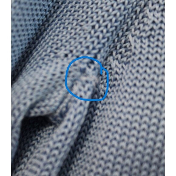 Talbots Sweater Size Small Gradient Blue Sweater Long Sleeve Pullover Tencel - Picture 7 of 7